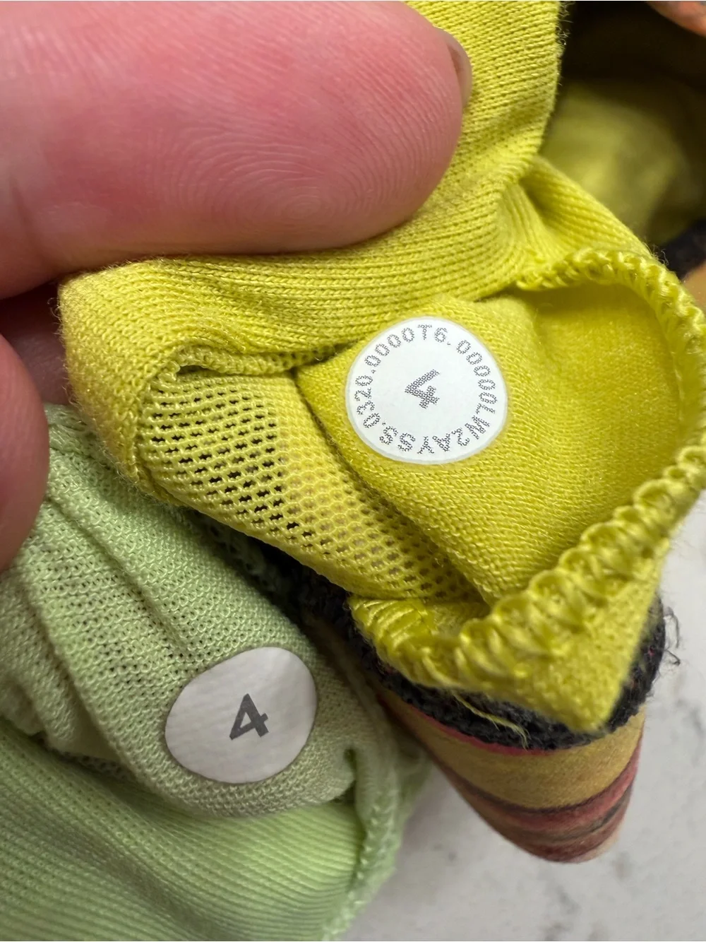Lululemon Energy Bra Lot Size 4 Lime Green & Abstract Print Set of 2